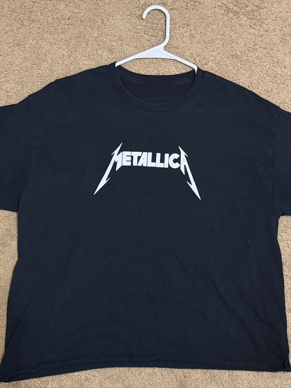 Metallica Black Short Sleeve Graphic Band Tee